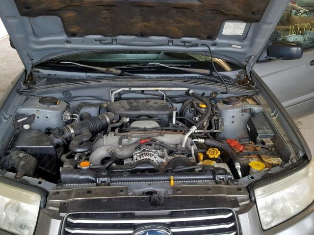 JF1SG63636H729018 - 2006 SUBARU FORESTER 2 GRAY photo 7