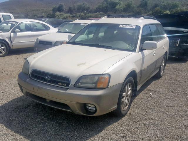 4S3BH895737658635 - 2003 SUBARU LEGACY OUT WHITE photo 2