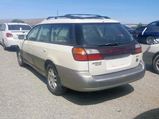 4S3BH895737658635 - 2003 SUBARU LEGACY OUT WHITE photo 3