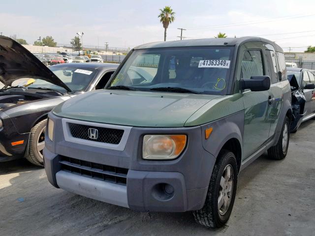 5J6YH28543L034785 - 2003 HONDA ELEMENT EX GREEN photo 2