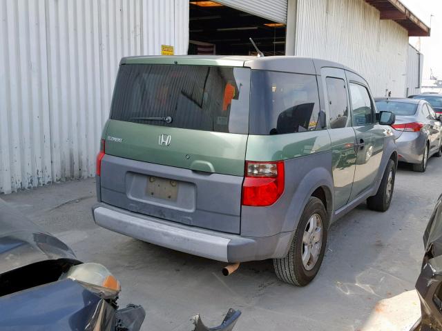 5J6YH28543L034785 - 2003 HONDA ELEMENT EX GREEN photo 4