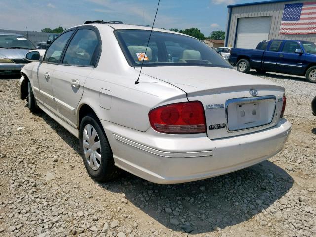 KMHWF25S44A984652 - 2004 HYUNDAI SONATA GL WHITE photo 3