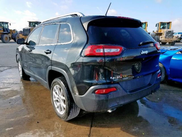 1C4PJLCS4EW117174 - 2014 JEEP CHEROKEE L BLACK photo 3