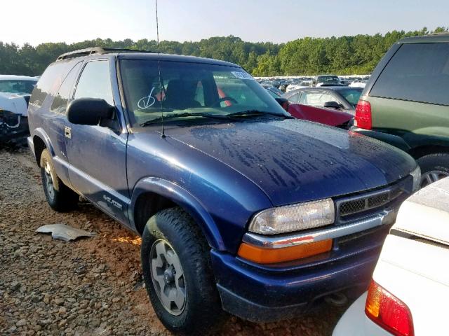 1GNCT18X53K106942 - 2003 CHEVROLET BLAZER BLUE photo 1