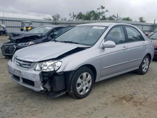 KNAFE121965264463 - 2006 KIA NEW SPECTR SILVER photo 2