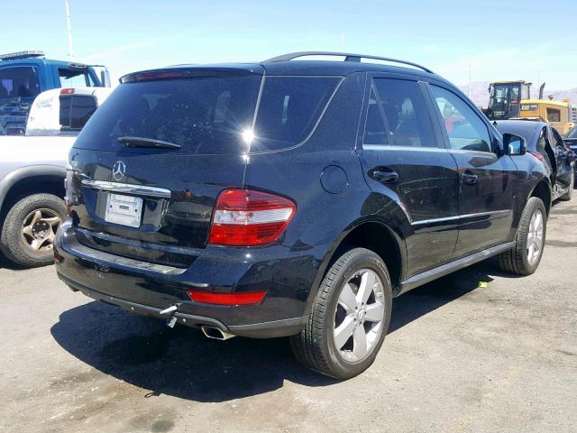 4JGBB5GBXBA659204 - 2011 MERCEDES-BENZ ML 350 BLACK photo 4