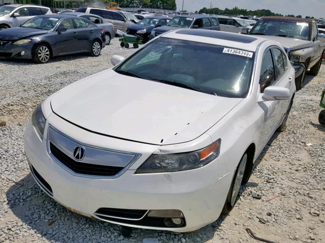 19UUA8F58DA016691 - 2013 ACURA TL TECH WHITE photo 2