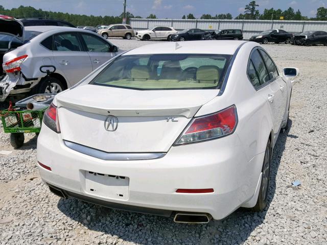 19UUA8F58DA016691 - 2013 ACURA TL TECH WHITE photo 4