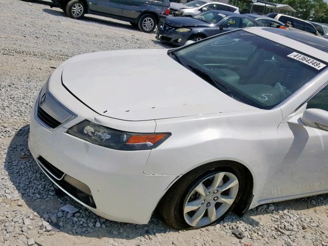 19UUA8F58DA016691 - 2013 ACURA TL TECH WHITE photo 9