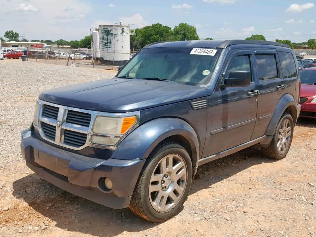 1D8GU58K48W123204 - 2008 DODGE NITRO SLT BLUE photo 2