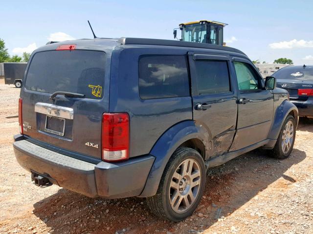 1D8GU58K48W123204 - 2008 DODGE NITRO SLT BLUE photo 4