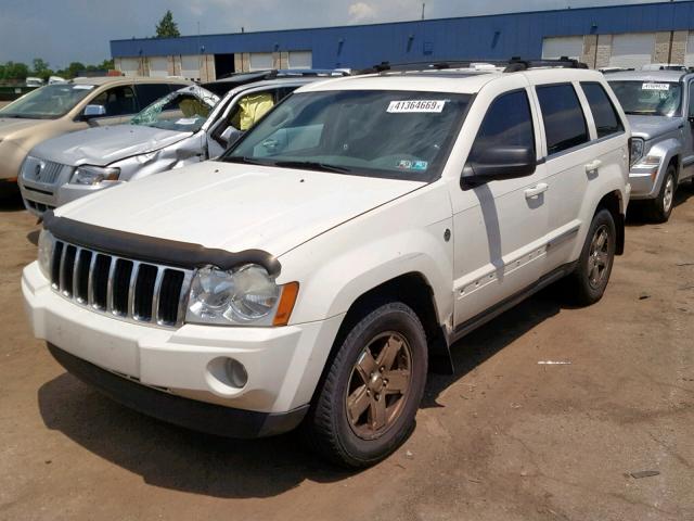 1J4HR58N16C208072 - 2006 JEEP GRAND CHER WHITE photo 2