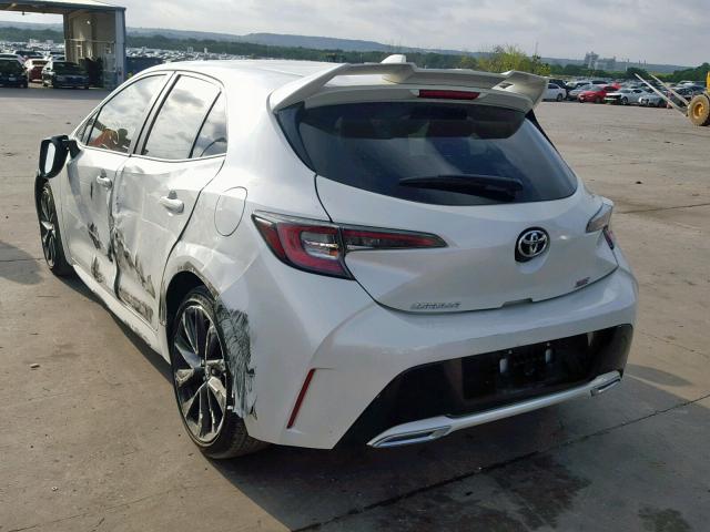 JTNK4RBE2K3024856 - 2019 TOYOTA COROLLA SE WHITE photo 3