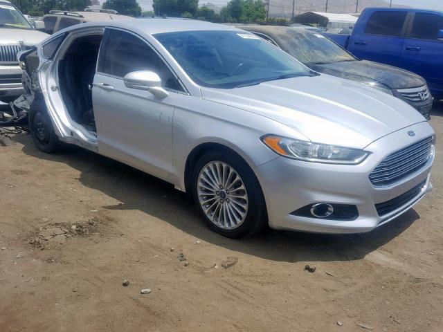 3FA6P0K99ER257530 - 2014 FORD FUSION TIT GRAY photo 1