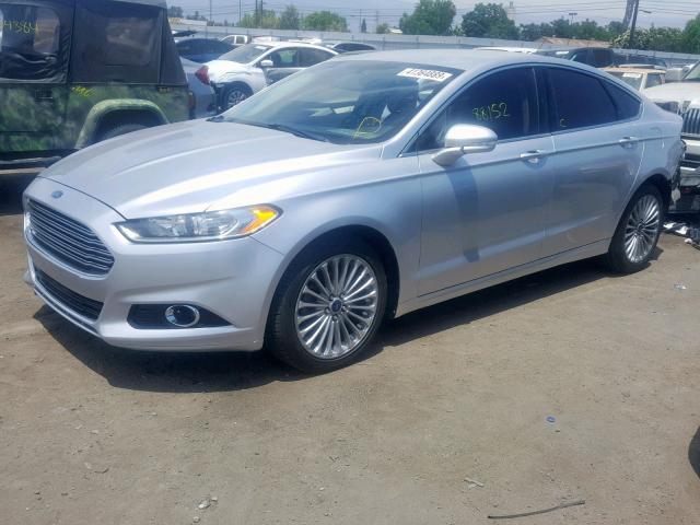 3FA6P0K99ER257530 - 2014 FORD FUSION TIT GRAY photo 2