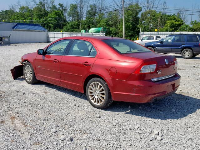 3MEHM08107R651416 - 2007 MERCURY MILAN PREM RED photo 3