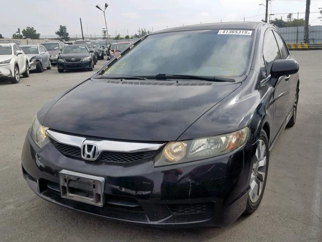 1HGFA16929L019746 - 2009 HONDA CIVIC EXL GRAY photo 2