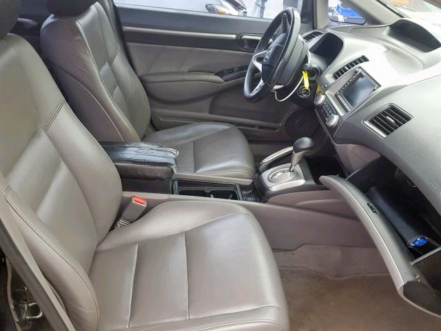 1HGFA16929L019746 - 2009 HONDA CIVIC EXL GRAY photo 5