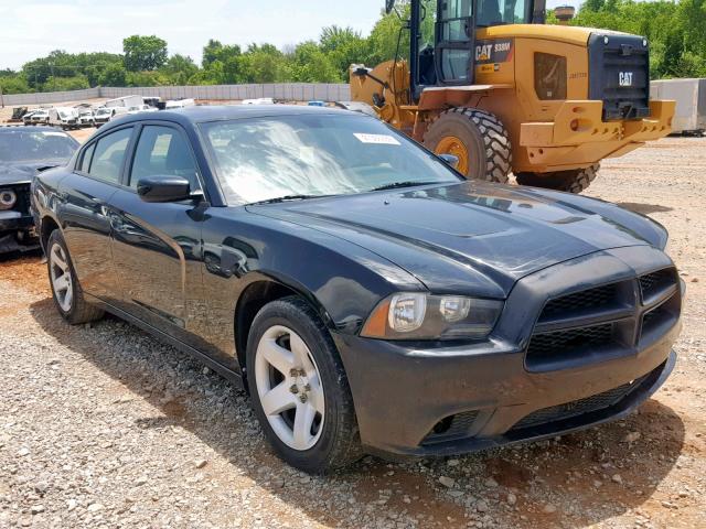 2C3CDXAT8DH593390 - 2013 DODGE CHARGER PO BLACK photo 1