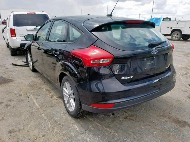 1FADP3K25HL278485 - 2017 FORD FOCUS SE BLACK photo 3