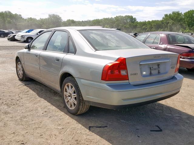 YV1TS59H641383515 - 2004 VOLVO S80 2.5T SILVER photo 3