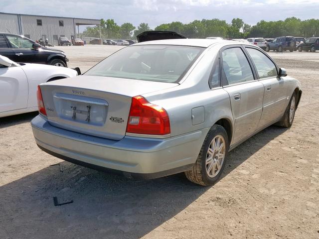 YV1TS59H641383515 - 2004 VOLVO S80 2.5T SILVER photo 4