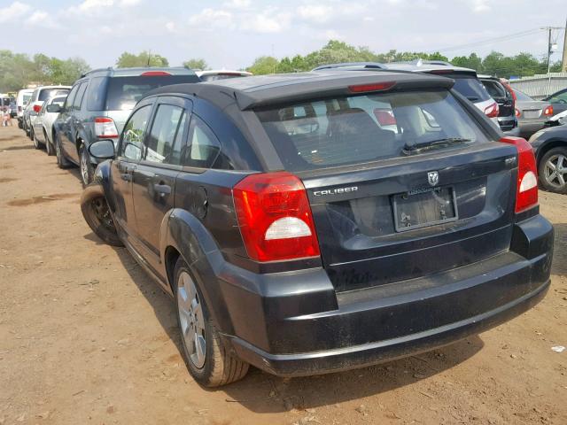 1B3HB48B37D543907 - 2007 DODGE CALIBER SX BLACK photo 3