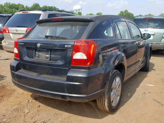 1B3HB48B37D543907 - 2007 DODGE CALIBER SX BLACK photo 4