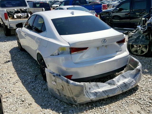 JTHBA1D22K5089341 - 2019 LEXUS IS 300 WHITE photo 3