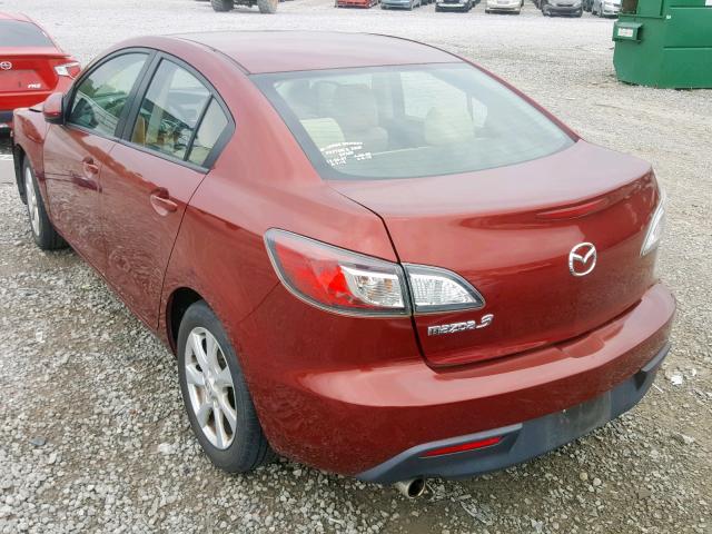 JM1BL1SF4A1239179 - 2010 MAZDA 3 I RED photo 3