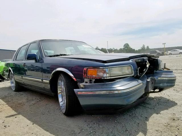 1LNLM81W4TY655489 - 1996 LINCOLN TOWN CAR E BLUE photo 1