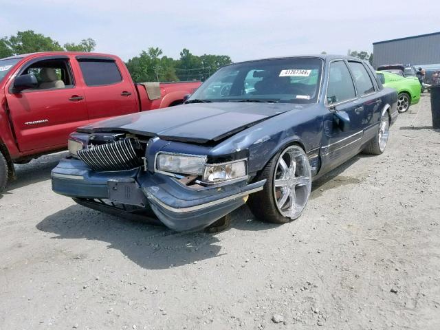 1LNLM81W4TY655489 - 1996 LINCOLN TOWN CAR E BLUE photo 2