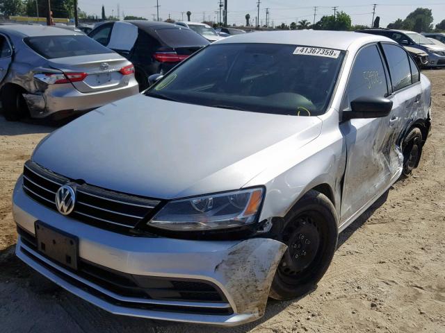 3VW2K7AJ1FM339162 - 2015 VOLKSWAGEN JETTA BASE SILVER photo 2