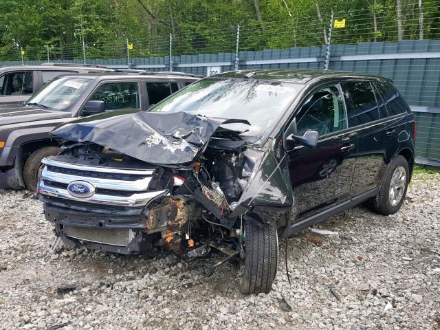 2FMDK4JC0DBC52536 - 2013 FORD EDGE SEL BLACK photo 2