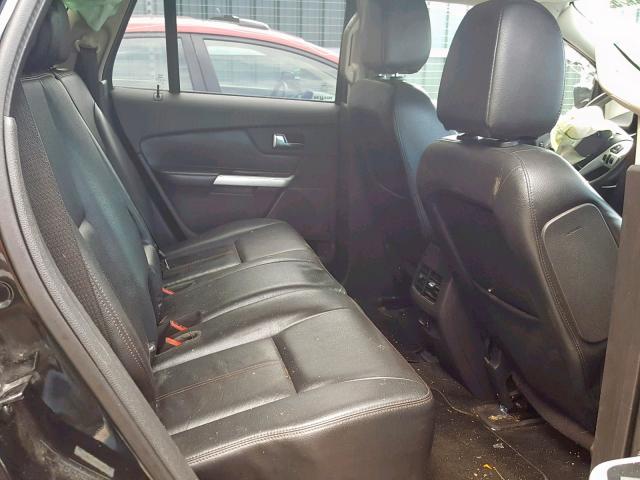 2FMDK4JC0DBC52536 - 2013 FORD EDGE SEL BLACK photo 6