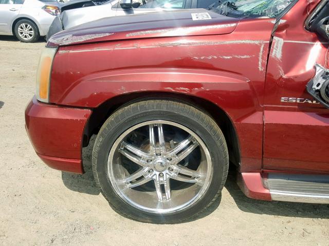 1GYEC63T03R166812 - 2003 CADILLAC ESCALADE L BURGUNDY photo 9