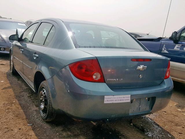 1G1AT58H197250492 - 2009 CHEVROLET COBALT LT GREEN photo 3