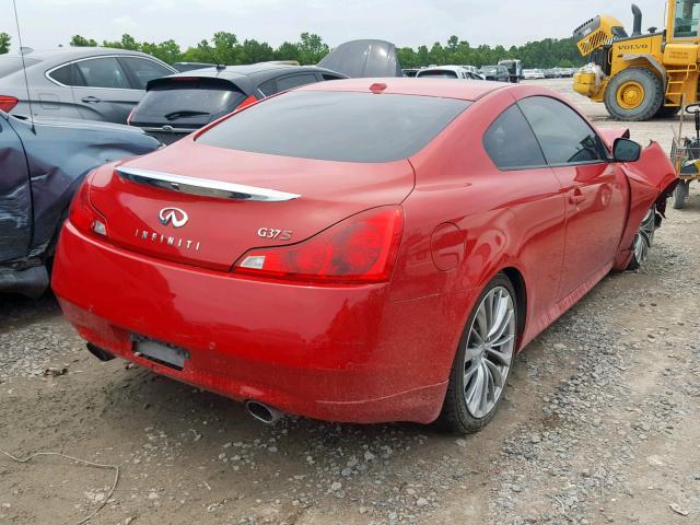 JN1CV6EK9CM423395 - 2012 INFINITI G37 BASE RED photo 4