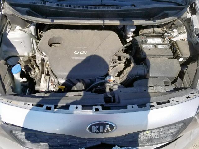 KNADM4A38D6244761 - 2013 KIA RIO LX SILVER photo 7