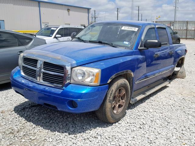 1D7HW48J87S147242 - 2007 DODGE DAKOTA QUA BLUE photo 2