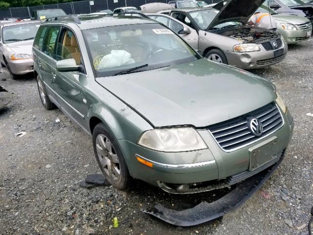 WVWWH63B63E417455 - 2003 VOLKSWAGEN PASSAT GLX GREEN photo 1