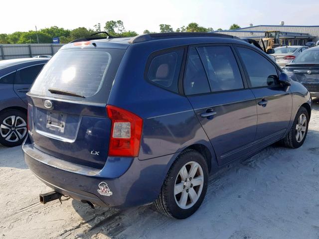 KNAFG525777087700 - 2007 KIA RONDO BASE BLUE photo 4