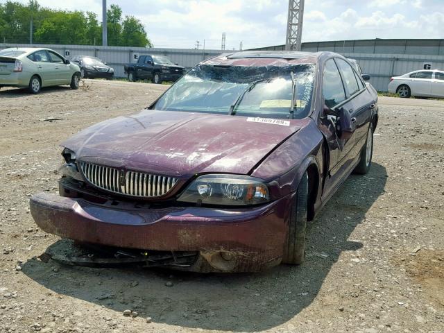 1LNFM87AX6Y602373 - 2006 LINCOLN LS BURGUNDY photo 2