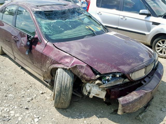 1LNFM87AX6Y602373 - 2006 LINCOLN LS BURGUNDY photo 9