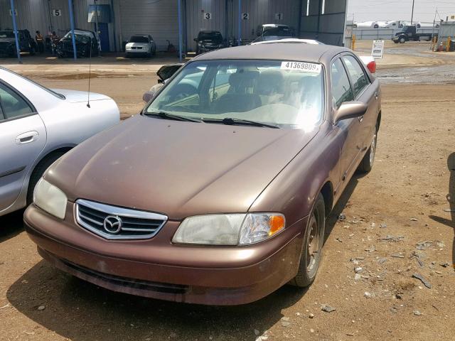 1YVGF22C515209622 - 2001 MAZDA 626 RED photo 2