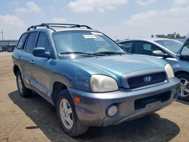 KM8SC83D31U118725 - 2001 HYUNDAI SANTA FE GREEN photo 1