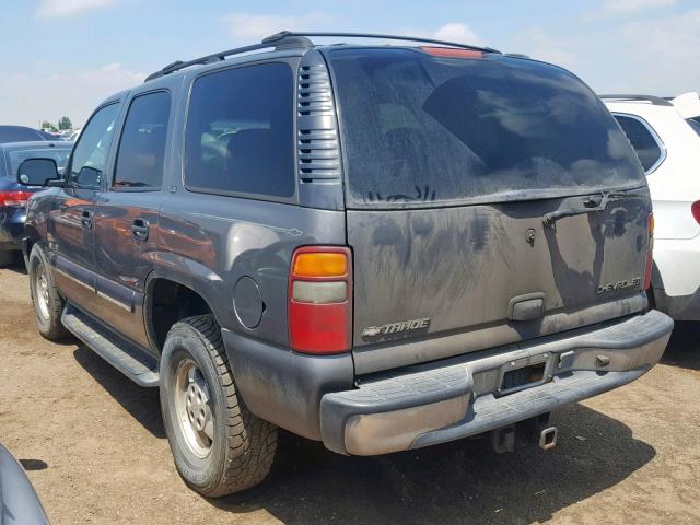 1GNEK13T01J300250 - 2001 CHEVROLET TAHOE GRAY photo 3