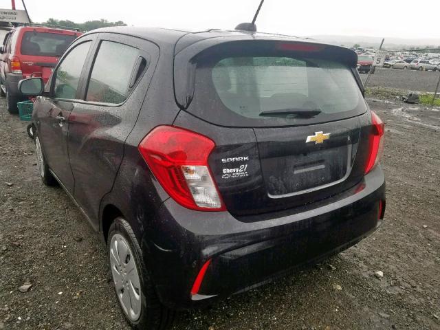 KL8CA6SA0JC459394 - 2018 CHEVROLET SPARK LS BLACK photo 3