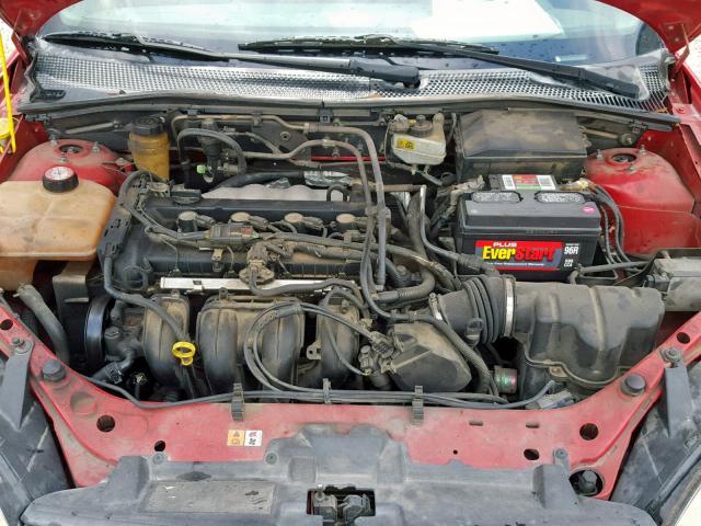 1FAFP34N15W143949 - 2005 FORD FOCUS ZX4 RED photo 7