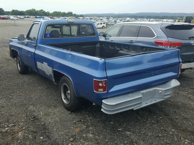 CCU147F484065 - 1977 CHEVROLET C-10 BLUE photo 3